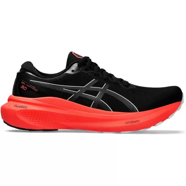 imageASICS Mens GelKayano 30 Running ShoesBlackCarrier Grey