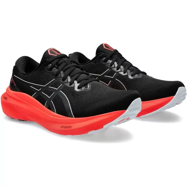 imageASICS Mens GelKayano 30 Running ShoesBlackCarrier Grey