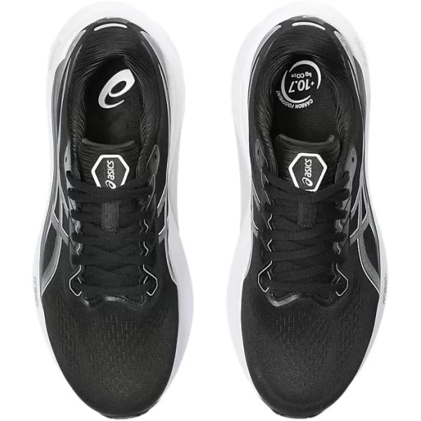 imageASICS Mens GelKayano 30 Running ShoesBlackSheet Rock