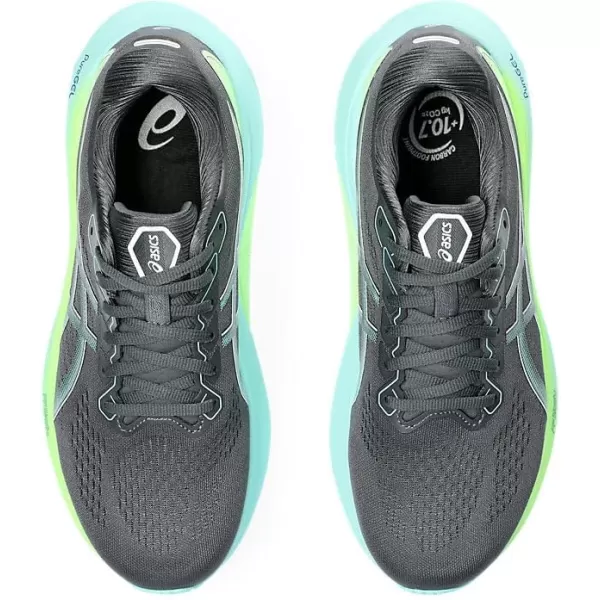 imageASICS Mens GelKayano 30 Running ShoesCarrier GreyIlluminate Mint