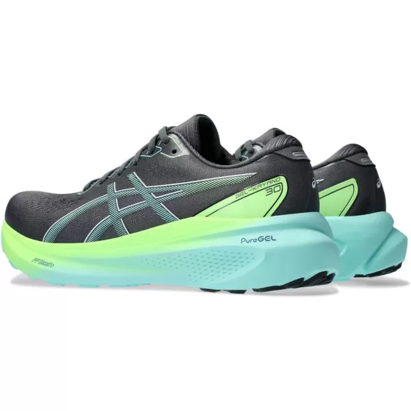imageASICS Mens GelKayano 30 Running ShoesCarrier GreyIlluminate Mint