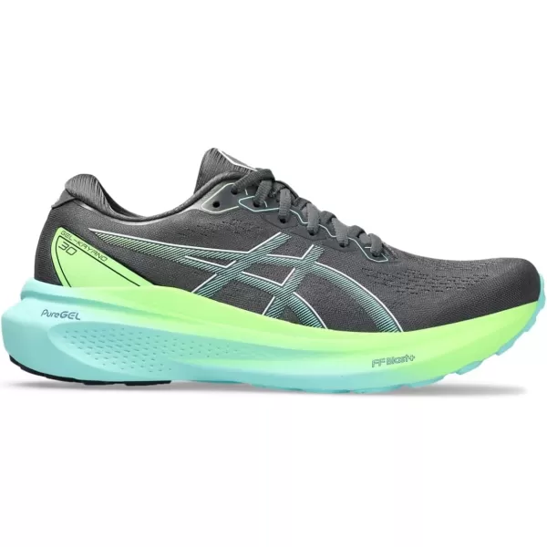 imageASICS Mens GelKayano 30 Running ShoesCarrier GreyIlluminate Mint