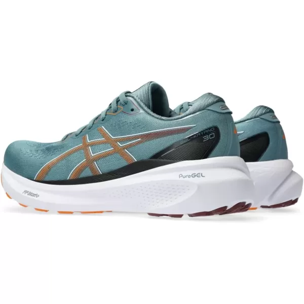 imageASICS Mens GelKayano 30 Running ShoesFoggy TealBright Orange