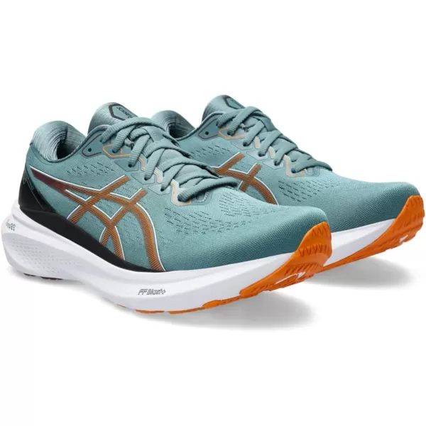 imageASICS Mens GelKayano 30 Running ShoesFoggy TealBright Orange