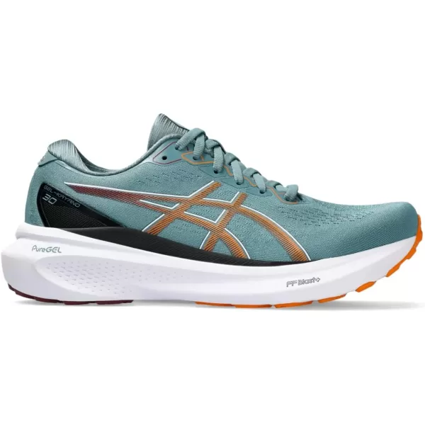 imageASICS Mens GelKayano 30 Running ShoesFoggy TealBright Orange
