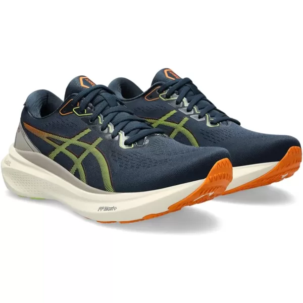 imageASICS Mens GelKayano 30 Running ShoesFrench BlueNeon Lime
