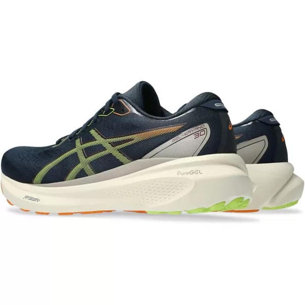 imageASICS Mens GelKayano 30 Running ShoesFrench BlueNeon Lime