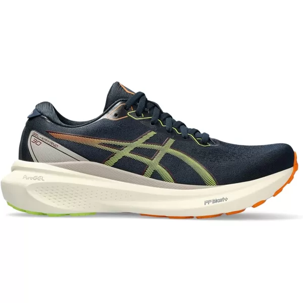 imageASICS Mens GelKayano 30 Running ShoesFrench BlueNeon Lime