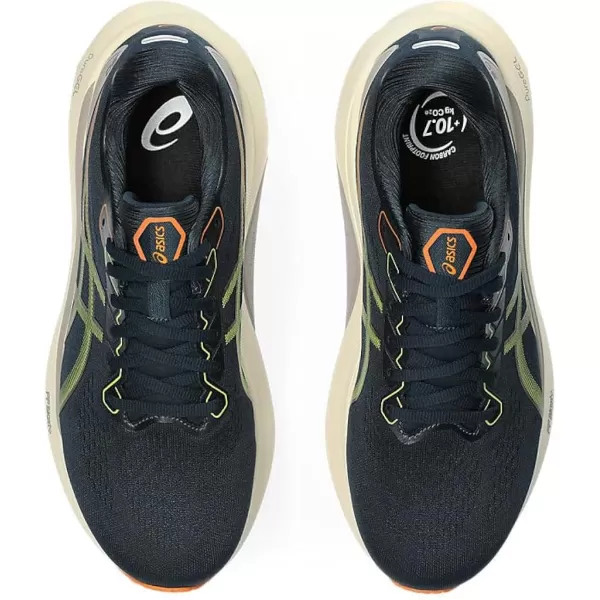 imageASICS Mens GelKayano 30 Running ShoesFrench BlueNeon Lime