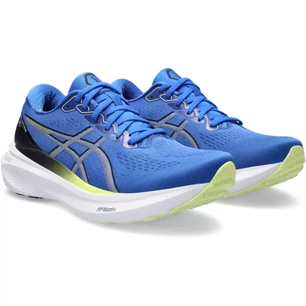 imageASICS Mens GelKayano 30 Running ShoesIllusion BlueGlow Yellow