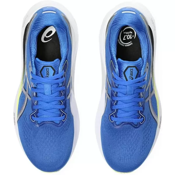 imageASICS Mens GelKayano 30 Running ShoesIllusion BlueGlow Yellow