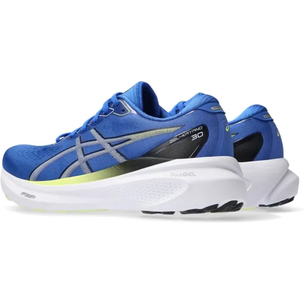 imageASICS Mens GelKayano 30 Running ShoesIllusion BlueGlow Yellow