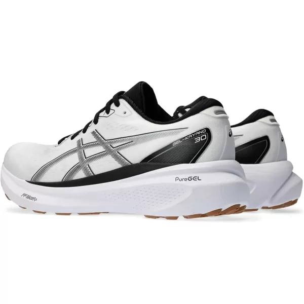 imageASICS Mens GelKayano 30 Running ShoesWhiteBlack