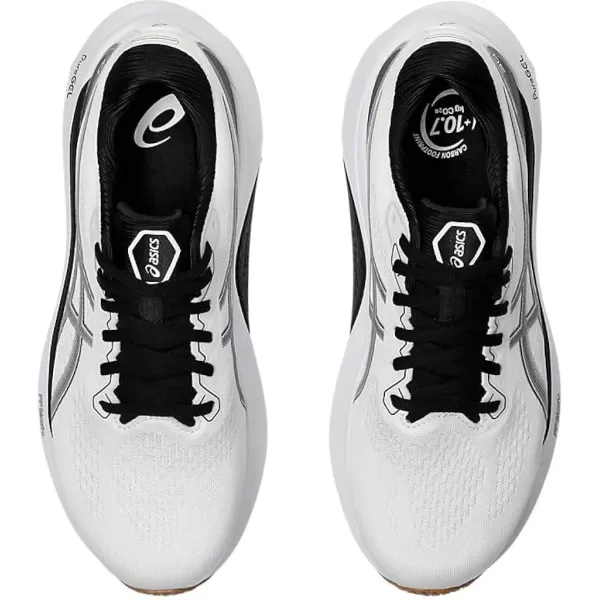 imageASICS Mens GelKayano 30 Running ShoesWhiteBlack