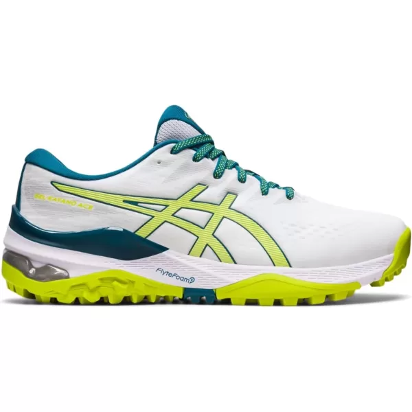 imageASICS Mens GelKayano ACE Golf ShoesWhiteNeon Lime