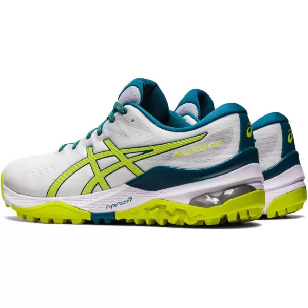 imageASICS Mens GelKayano ACE Golf ShoesWhiteNeon Lime