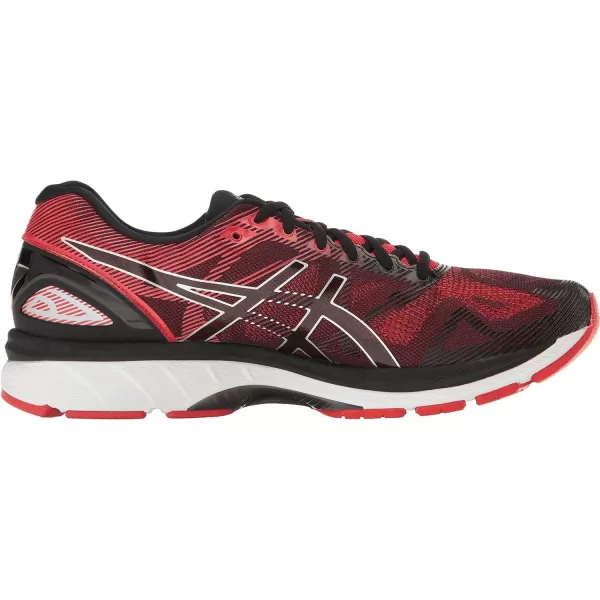 imageASICS Mens GelNimbus 19 Running ShoesBlackVermilionSilver