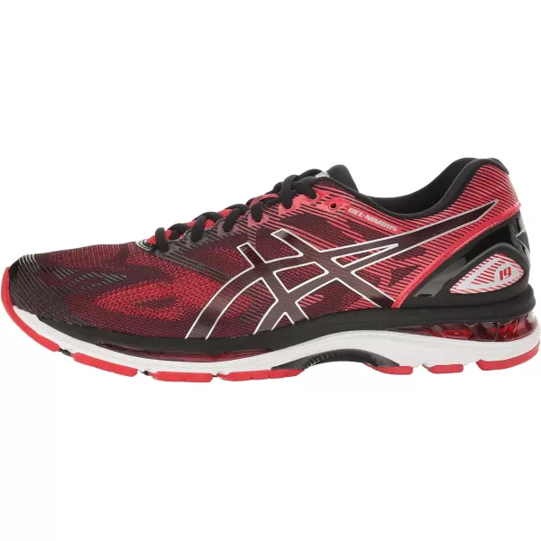 imageASICS Mens GelNimbus 19 Running ShoesBlackVermilionSilver