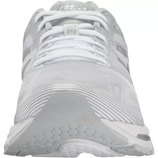 imageASICS Mens GelNimbus 19 Running ShoesGlacier GreySilverWhite