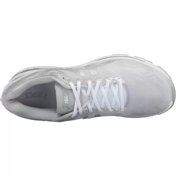 imageASICS Mens GelNimbus 19 Running ShoesGlacier GreySilverWhite