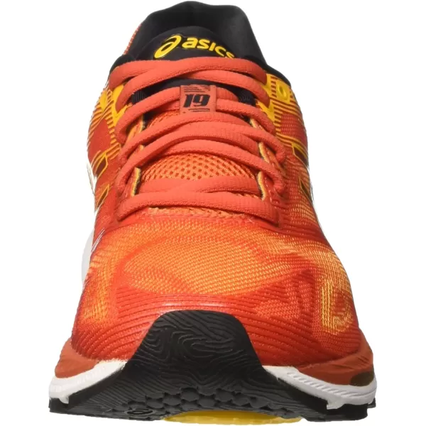imageASICS Mens GelNimbus 19 Running ShoesRed Red Clay Gold Fusion Phantom
