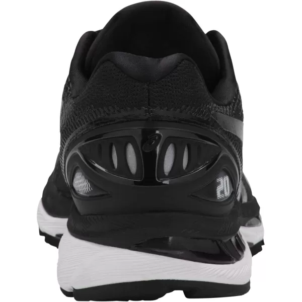imageASICS Mens GelNimbus 20 Running ShoesBlackWhiteCarbon Carbon