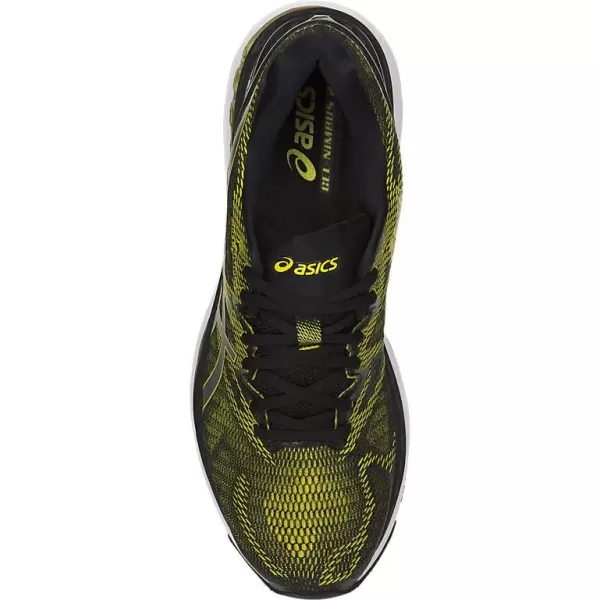 imageASICS Mens GelNimbus 20 Running ShoesSulphur SpringBlackWhite