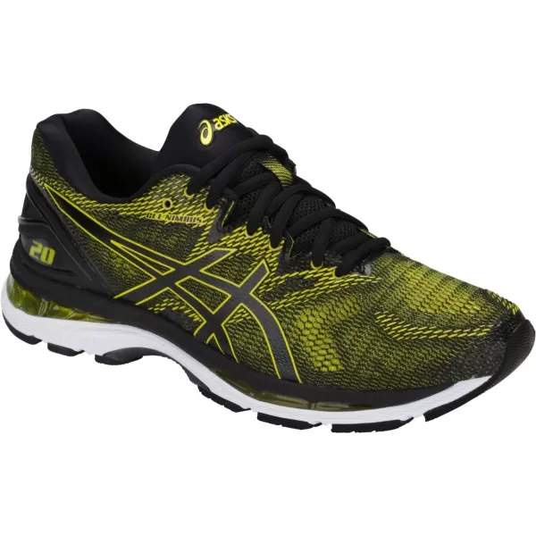 imageASICS Mens GelNimbus 20 Running ShoesSulphur SpringBlackWhite