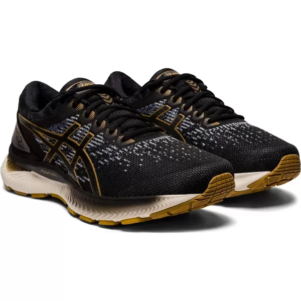 imageASICS Mens GelNimbus 22 Running ShoesBlackBlack