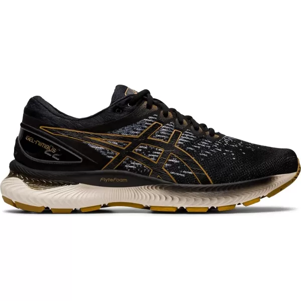 imageASICS Mens GelNimbus 22 Running ShoesBlackBlack