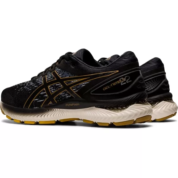 imageASICS Mens GelNimbus 22 Running ShoesBlackBlack