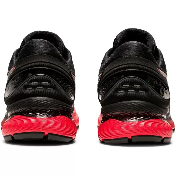 imageASICS Mens GelNimbus 22 Running ShoesBlackClassic Red