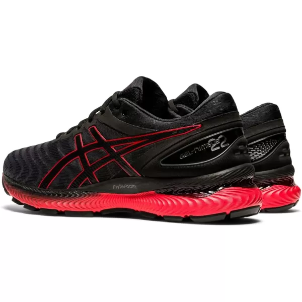 imageASICS Mens GelNimbus 22 Running ShoesBlackClassic Red