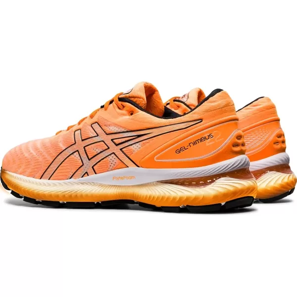 imageASICS Mens GelNimbus 22 Running ShoesOrange PopBlack