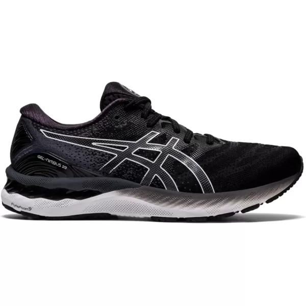 imageASICS Mens GelNimbus 23 Running ShoesBlackWhite