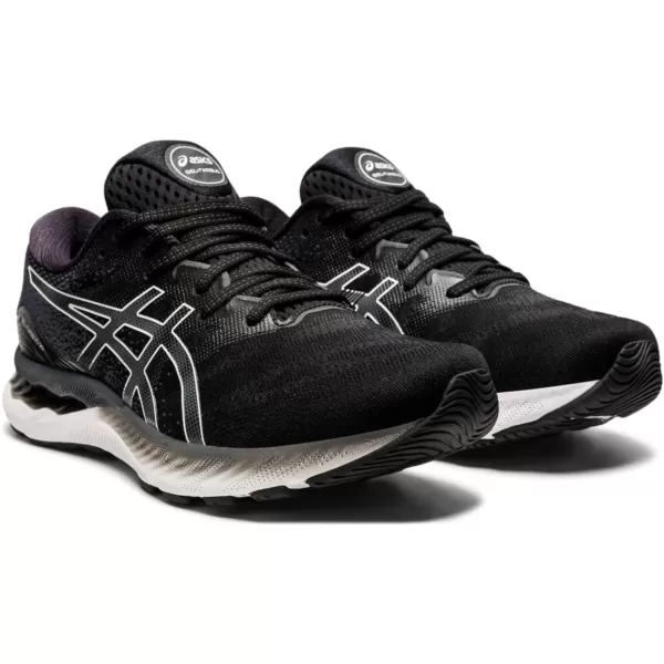 imageASICS Mens GelNimbus 23 Running ShoesBlackWhite