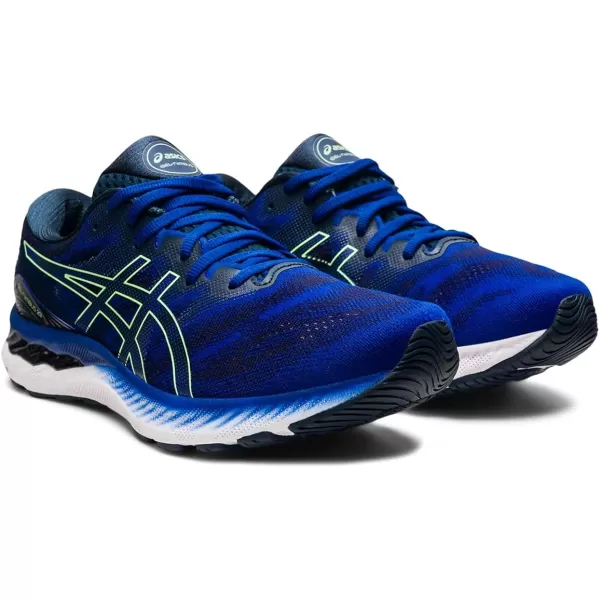 imageASICS Mens GelNimbus 23 Running ShoesMonaco BlueBright Lime