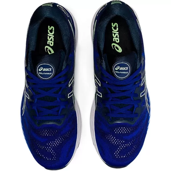 imageASICS Mens GelNimbus 23 Running ShoesMonaco BlueBright Lime