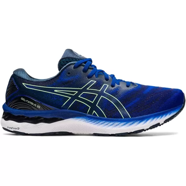 imageASICS Mens GelNimbus 23 Running ShoesMonaco BlueBright Lime