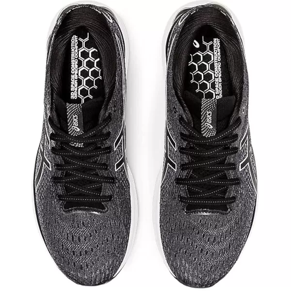 imageASICS Mens GelNimbus 24 Platinum Running ShoesBlackWhite