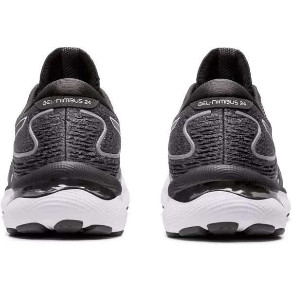 imageASICS Mens GelNimbus 24 Platinum Running ShoesBlackWhite