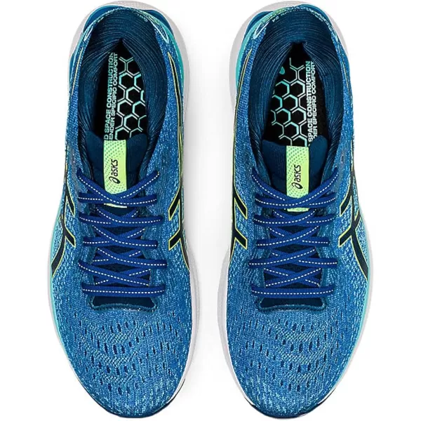 imageASICS Mens GelNimbus 24 Platinum Running ShoesLake DriveHazard Green