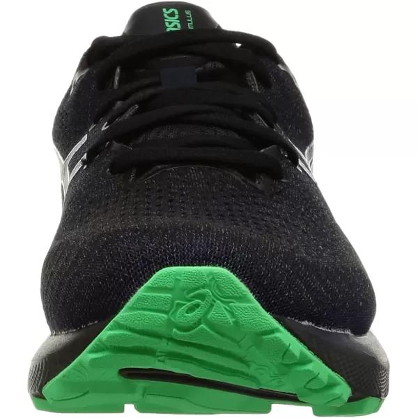 imageASICS Mens GelNimbus 24 Platinum Running ShoesVelvet PineNew Leaf