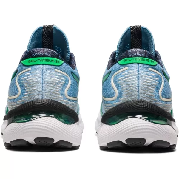 imageASICS Mens GelNimbus 24 Running ShoesArctic SkyCilantro