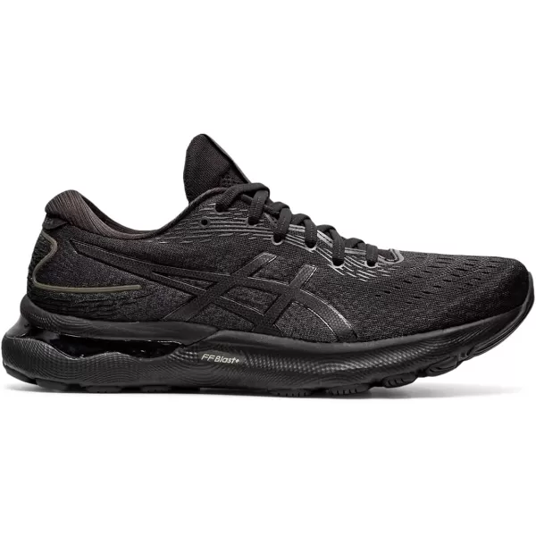 imageASICS Mens GelNimbus 24 Running ShoesBlackBlack
