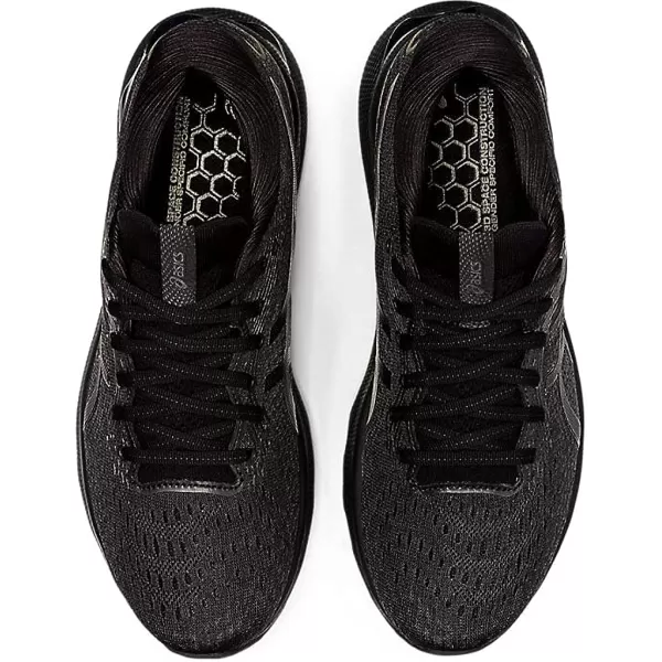 imageASICS Mens GelNimbus 24 Running ShoesBlackBlack