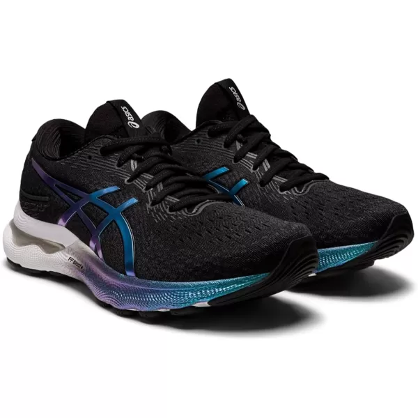 imageASICS Mens GelNimbus 24 Running ShoesBlackBlack
