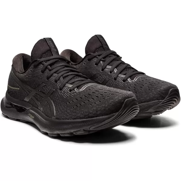 imageASICS Mens GelNimbus 24 Running ShoesBlackBlack