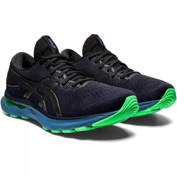 imageASICS Mens GelNimbus 24 Running ShoesBlackGunmetal