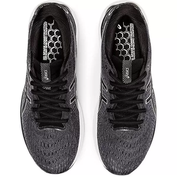 imageASICS Mens GelNimbus 24 Running ShoesBlackWhite